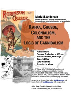 Kafka Crusoe Colonialism