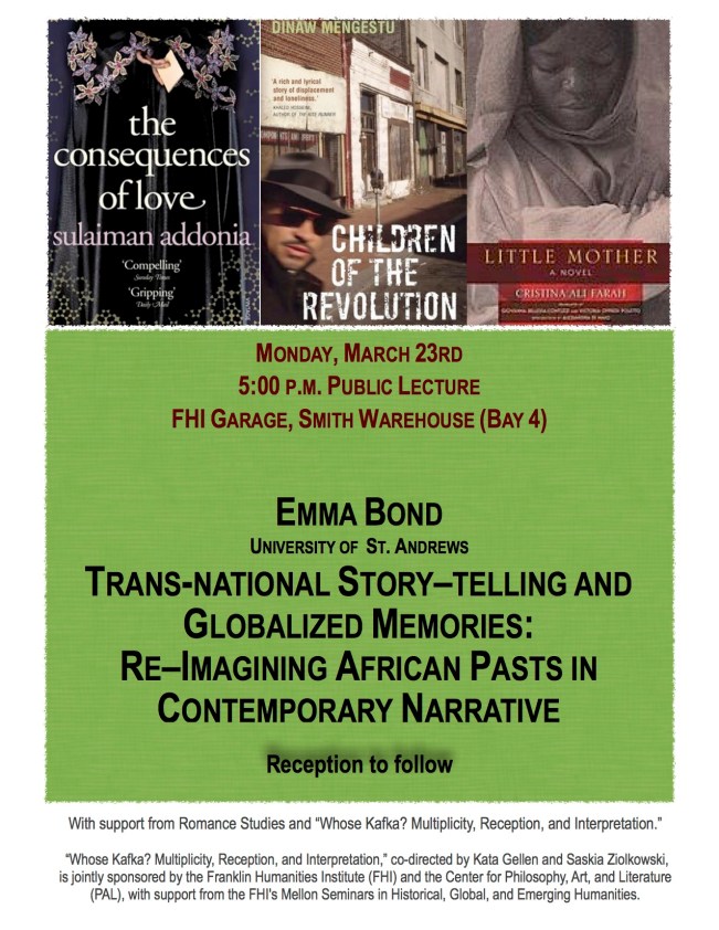 March 23rd Transnational Storytelling
