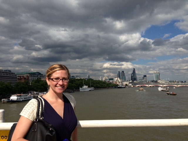 Kaila traveling with Duke in London