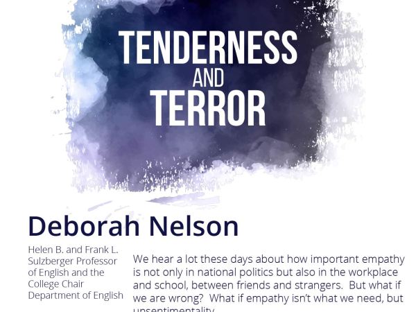 Flyer for Deborah Nelson guest of PAL Intellectual Women's Series